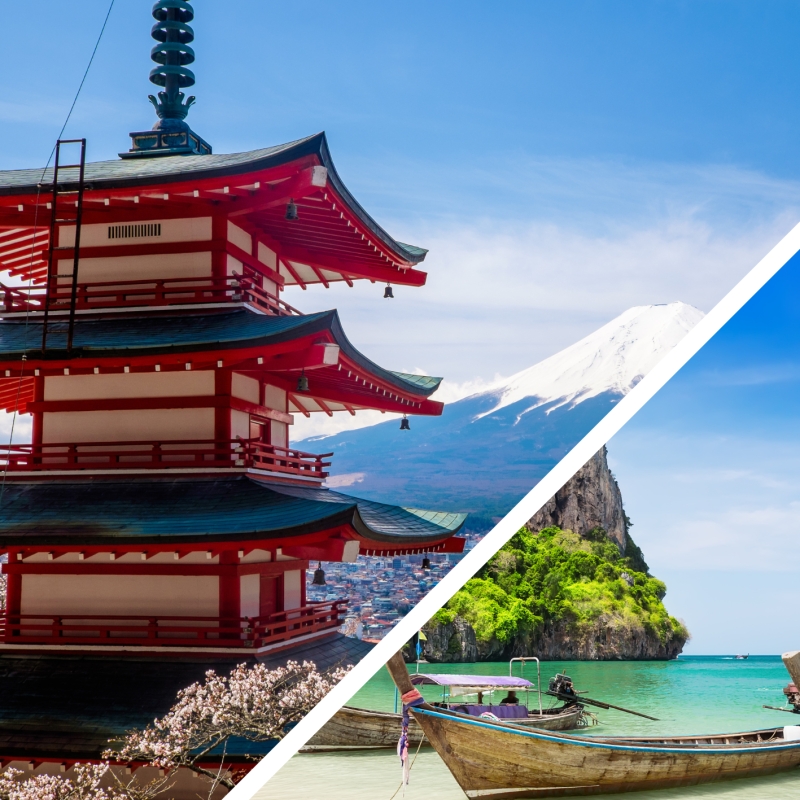 Japon , tres capitales con Takayama y Phuket